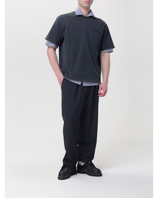 Marni Blue Basic Cotton T-Shirt for men