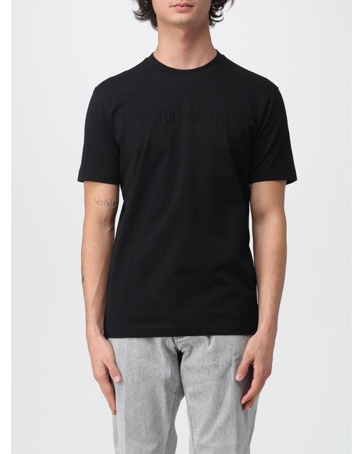 Emporio Armani Black Polo Shirt for men