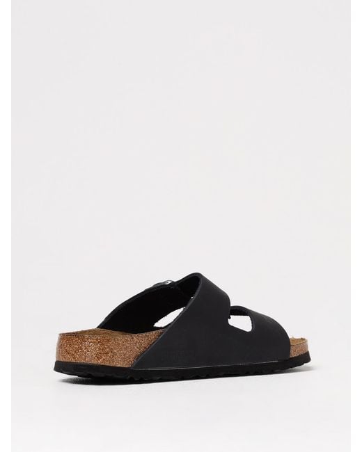 Birkenstock White Arizona Oiled Leather Sandals for men