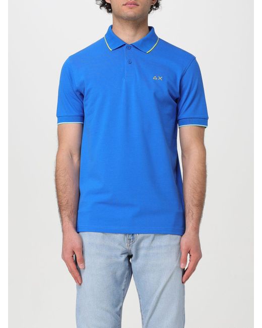Sun 68 Blue Polo Shirt for men