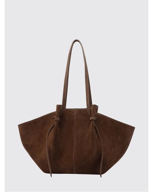Yuzefi Brown Large Mochi Hammered Leather Bag