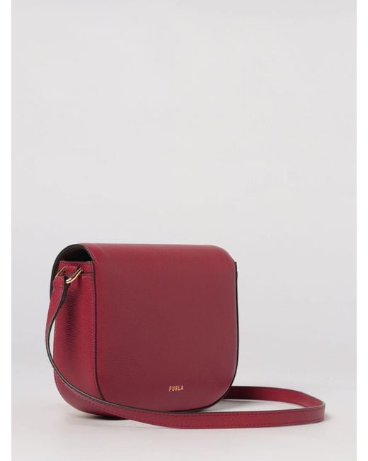 Furla Pink Moonlight Calfskin Shoulder Bag