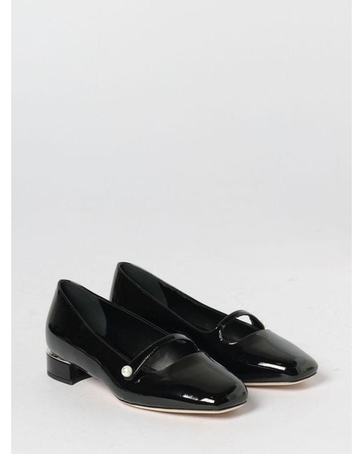 Jimmy Choo White Elisa Patent Leather Ballerinas