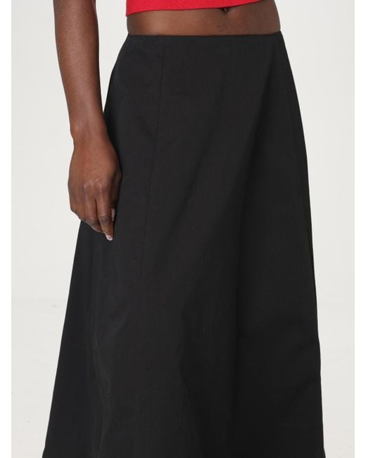 Balenciaga Black Aline Maxi Skirt