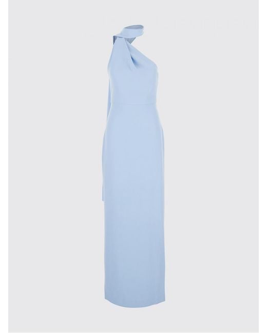 Solace London Blue One-Shoulder Dress