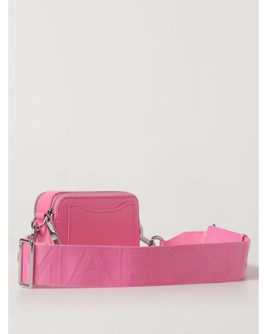 Marc Jacobs Pink The Snapshot Bag In Saffiano Leather