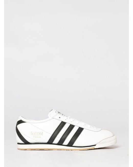 Adidas Originals White Italia 70S Leather Sneakers for men