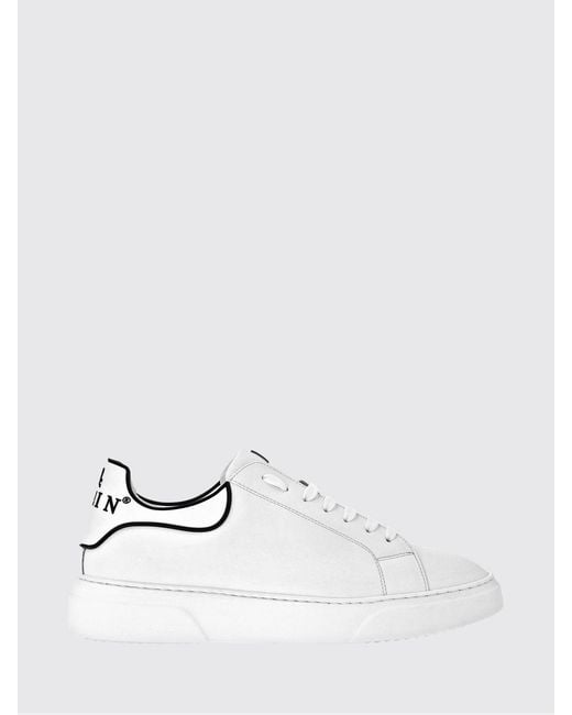 Philipp Plein White Big Bang Skull Low-Top Sneakers for men
