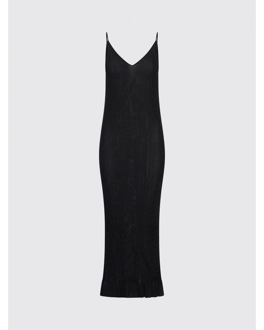 Jil Sander Black Jersey Midi Dress