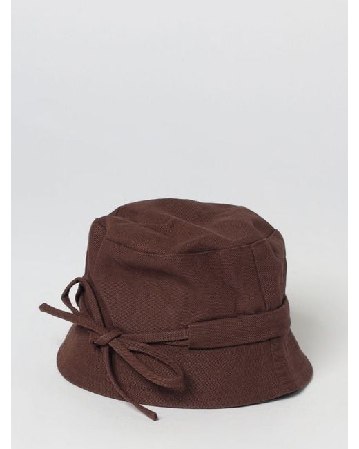 Jacquemus Brown Le Bob Gadjo Cotton Twill Hat for men