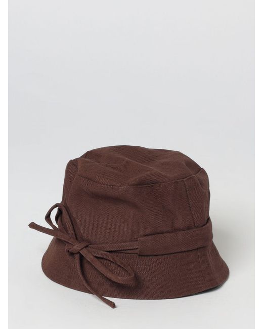 Jacquemus Brown Le Bob Gadjo Cotton Twill Hat for men