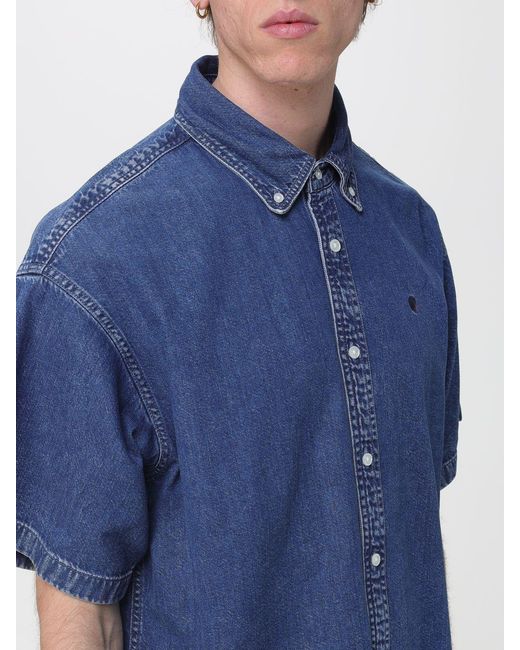 Carhartt Blue Denim Shirt for men