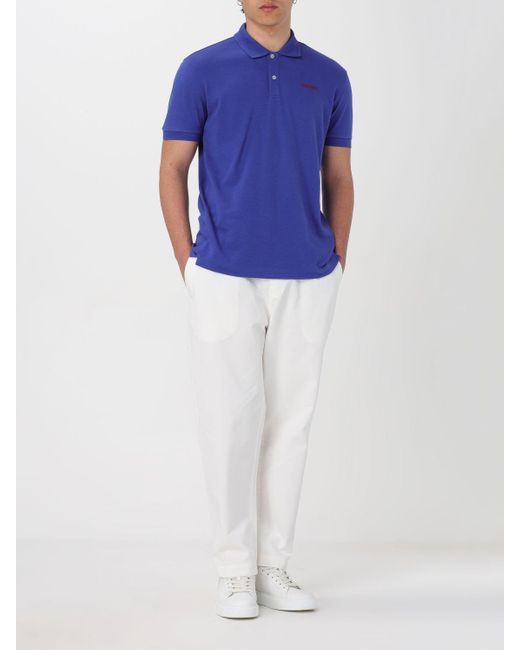 Ferrari Blue Polo Shirt for men