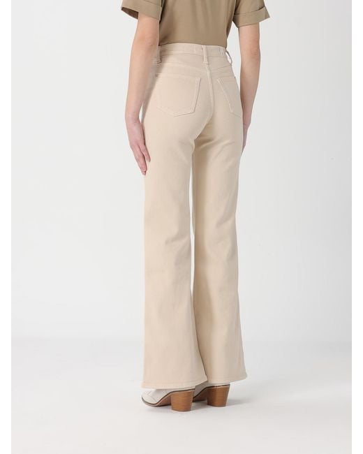 7 For All Mankind Natural Stretch Cotton Trousers