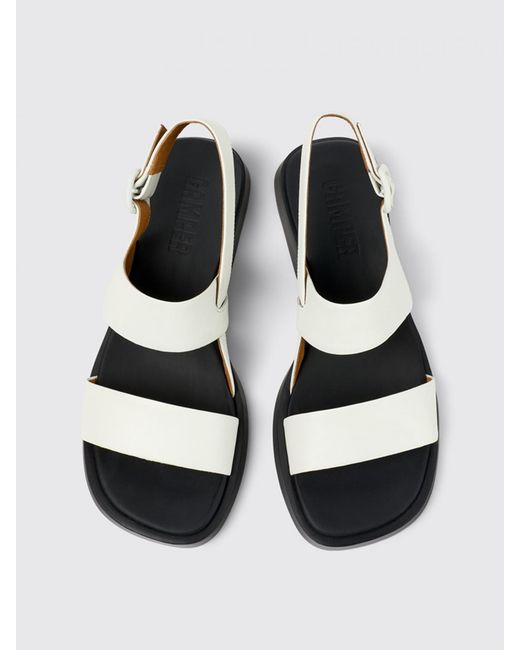 Camper Natural Flat Sandals