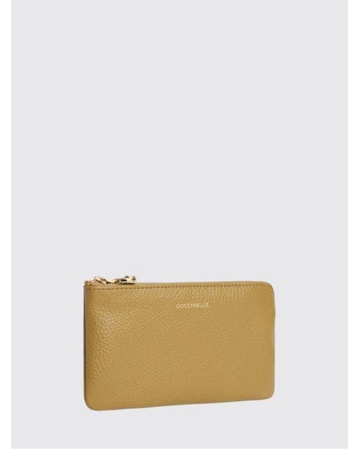 Coccinelle Natural C-Me Softy Grained Leather Pouch