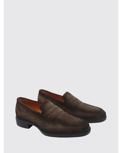 Santoni White Loafers for men