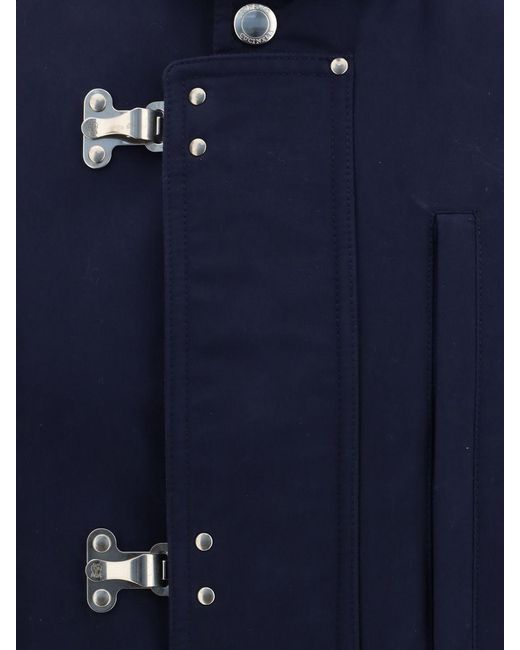Brunello Cucinelli Blue Cotton Blend Jacket for men