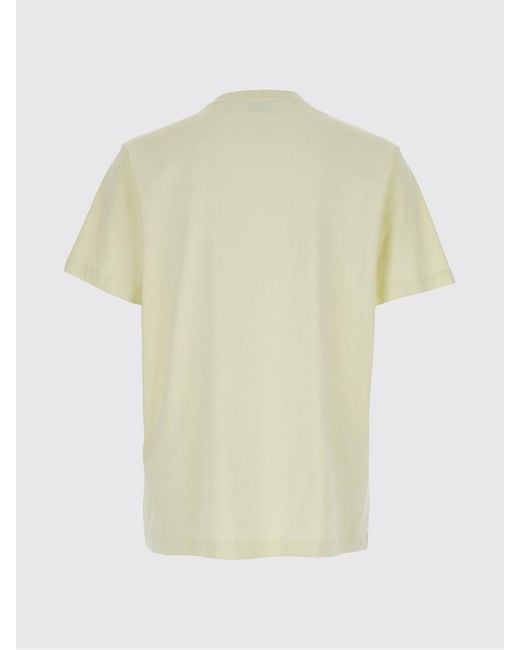 Off-White c/o Virgil Abloh Natural Cotton T-Shirt With Arrow Logo for men