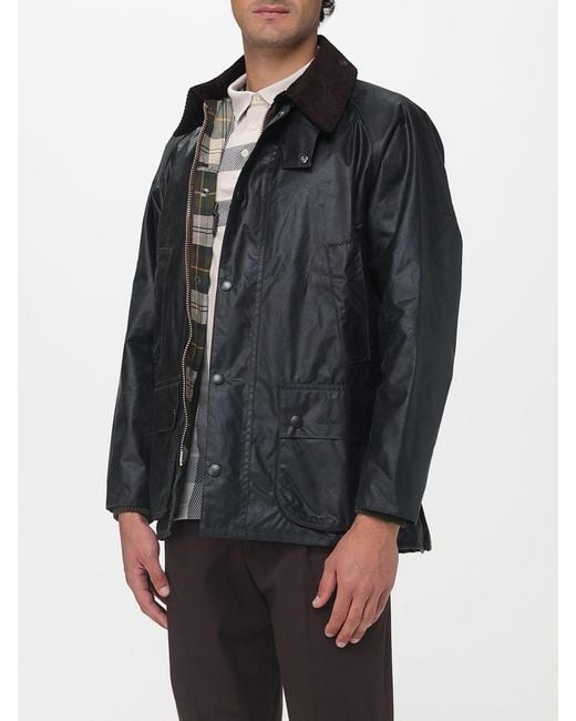 Barbour Black Bedale Waxed Jacket for men