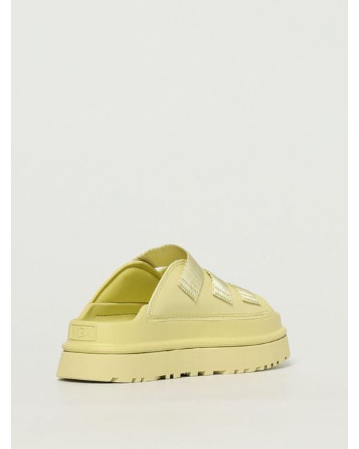 Sandalias De Tacón Mujer Ugg de color Yellow