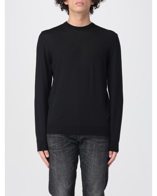 Drumohr Blue Wool Crew Neck Sweater for men