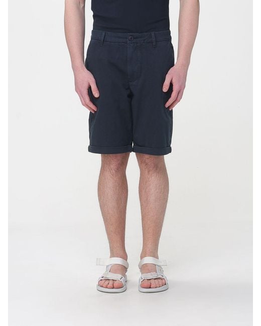 Sun 68 Blue Cotton Shorts for men