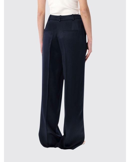 Anine Bing Blue Viscose Wide Leg Trousers