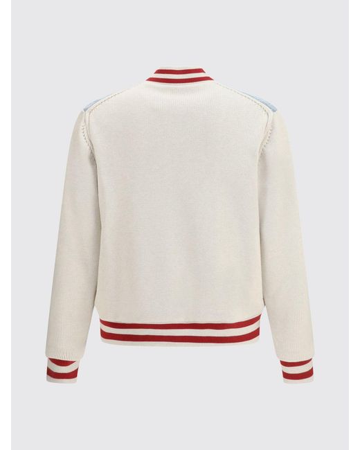 DSquared² Blue Cotton Bomber Jacket With Logo for men