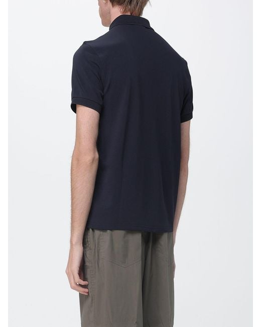 Peuterey Blue Technical Fabric Polo With Logo for men