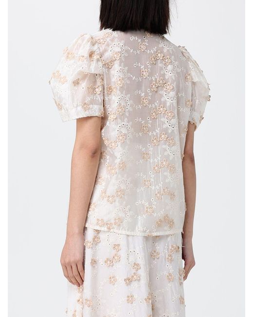 Hanita White Sangallo Shirt