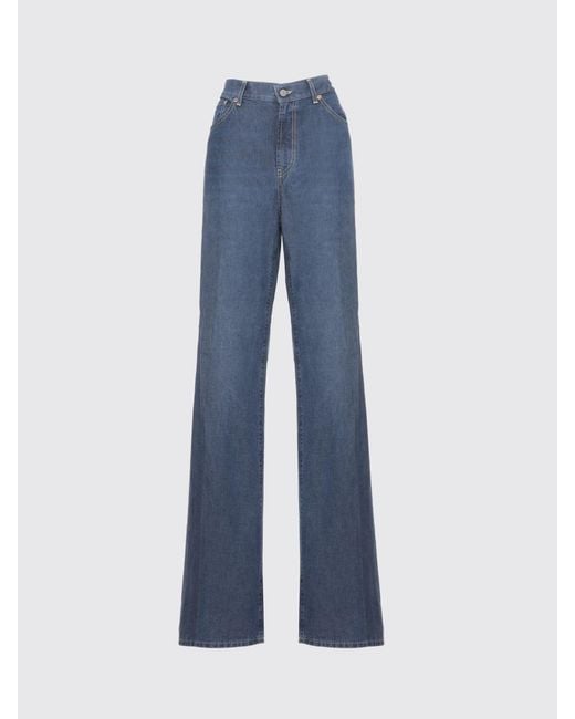 Dondup Blue Amber Wide-Leg Denim Jeans