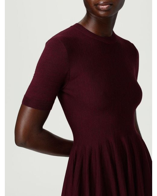 Alaïa Skater Flared Wool Mini Dress