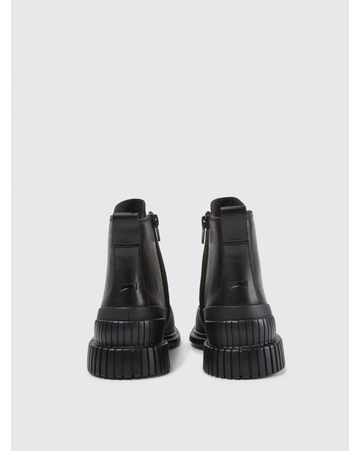 Camper Black Pix Ankle Boot In Calfskin