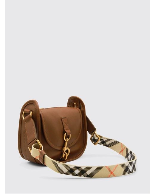 Burberry Brown B-Clip Leather Bag