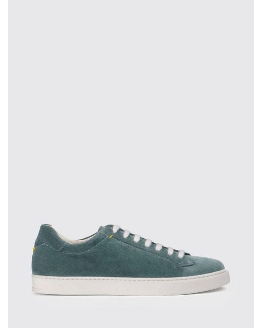 Doucal's Green Suede Sneakers for men
