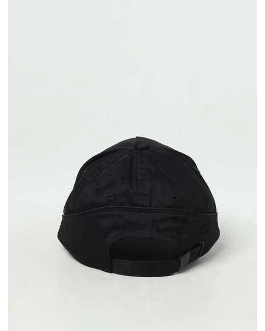Cappello in twill di Emporio Armani in Black da Uomo