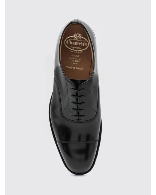Church's White Consul Brushed Leather Oxford Shoes for men
