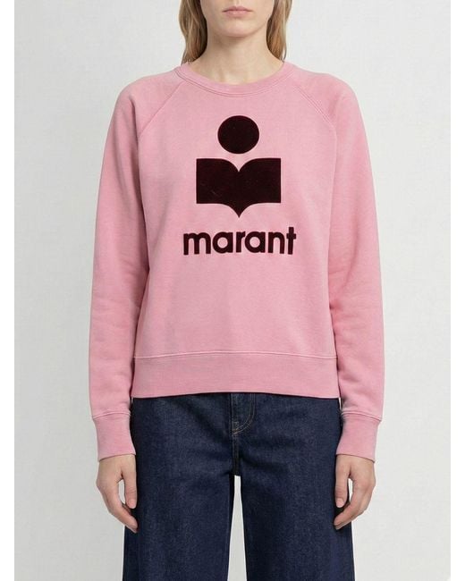Isabel Marant Pink Crew-Neck Sweatshirt