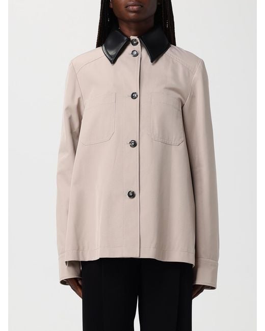 Sportmax Natural Cotton Blend Shirt Jacket