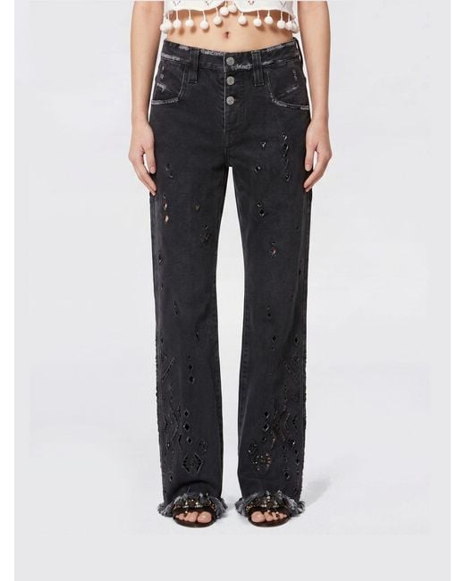 Isabel Marant Black Amia Denim Jeans