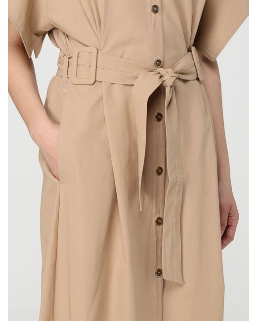 Pinko Natural Cotton Shirtdress