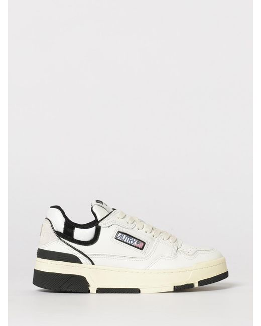 Autry White Clc Leather And Mesh Sneakers