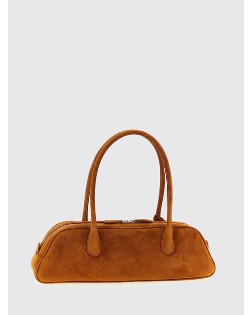 Magda Butrym Brown Brigitte Trapeze Suede Leather Bag