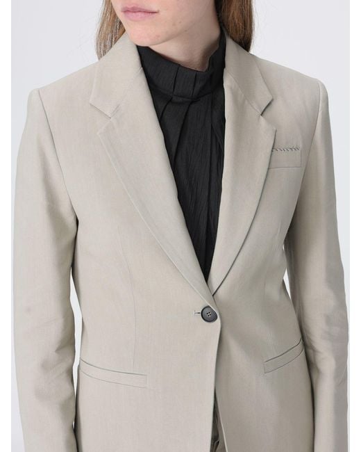 Tela Natural Linen Blend Single-Breasted Blazer