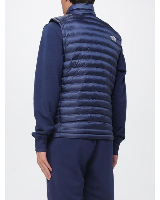 The North Face Blue Water-Repellent Quilted Padded Gilet for men