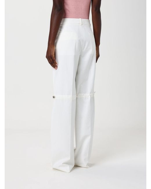 Fendi White Classic Trousers