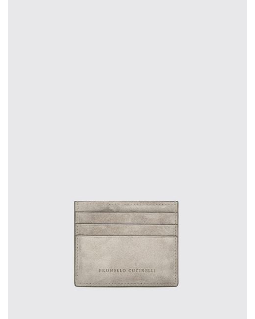 Brunello Cucinelli White Wallet