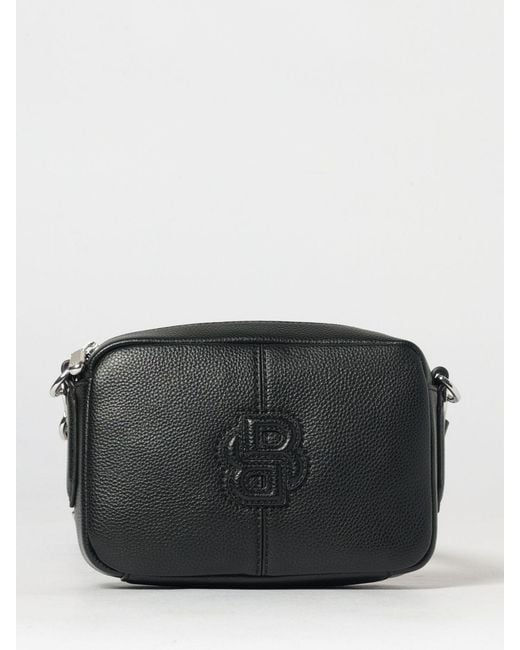 Boss Black Grained Faux Leather Bag