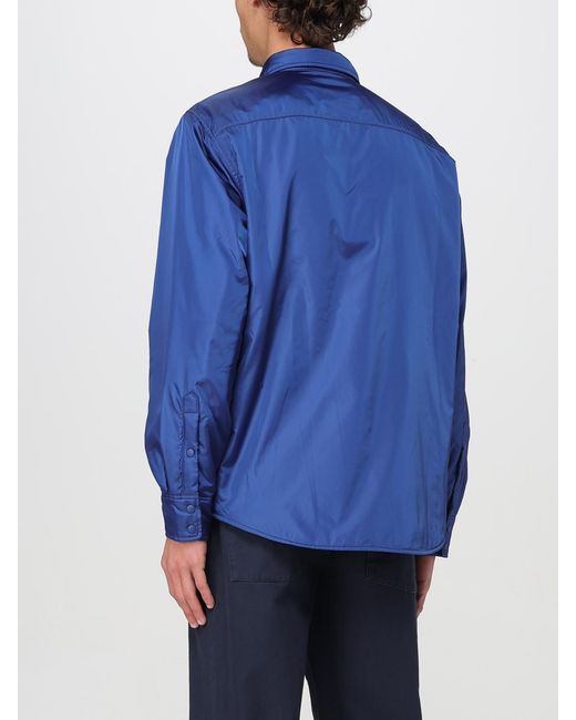 Aspesi Blue Lightweight Nylon Shirt for men